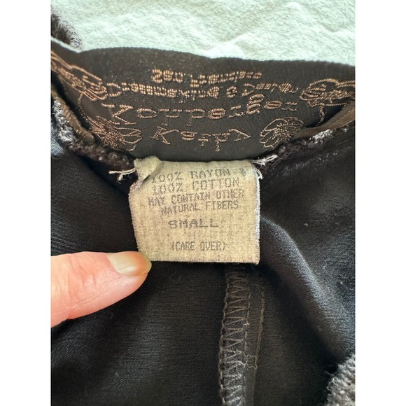 Vtg Kathy Kohberger Maxi Dress Sz S Goth Grunge Whimsigoth GoblinCore Festival - Picture 8 of 9